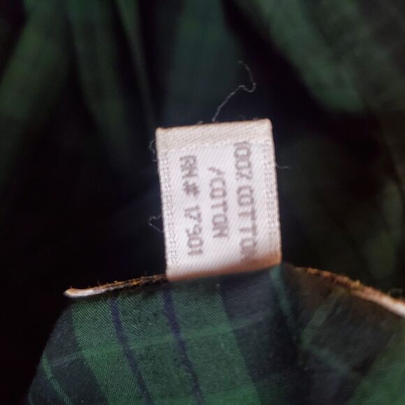 Cinch Men's Shirt Large Green Plaid Button Down Woven Cowboy Rodeo Ranch Western - Picture 11 of 11